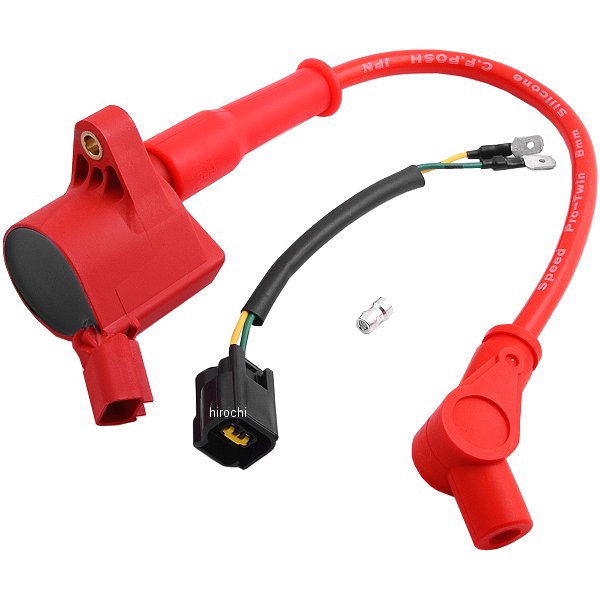 レーシングIGコイル EVO スピードプロツインシリコンプラグコード付き 91年-16年 モンキー、ゴリラ 赤