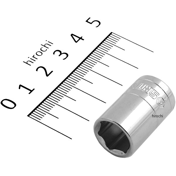 1/4"sqx 7/16" ソケット