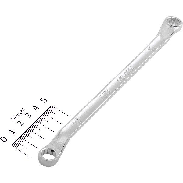 45°X6° ロングメガネレンチ 10mm×12mm