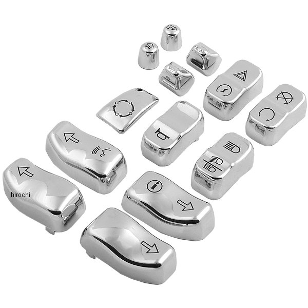 スイッチキャップ キット 12ピース クローム 14年以降 FLH