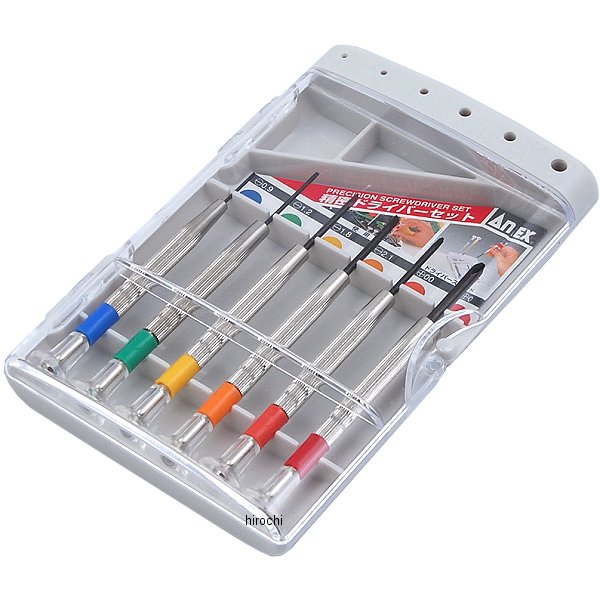 精密ドライバー セット プラス・マイナス6本組