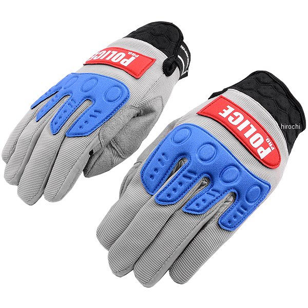 GK-135  インストラクターグローブプロ アドバンス ポリス/グレー/レッド 2XLサイズ