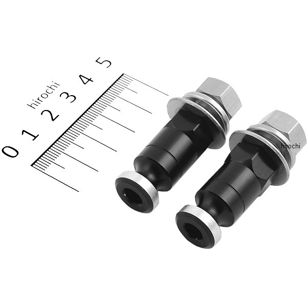 ウインカーステー 汎用 M10x30mm アルミ 2本入り 黒