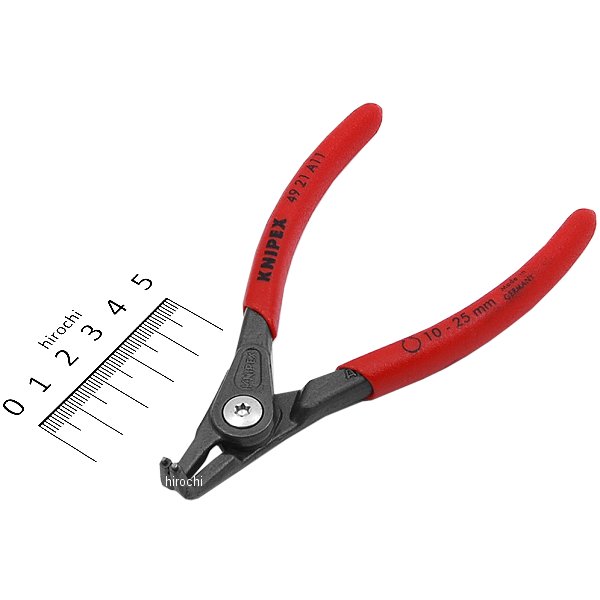 軸用スナップリングプライヤー 曲