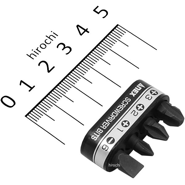 溝付超短ビット4本組ホルダー付