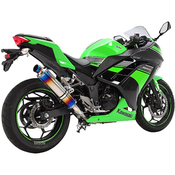 スリップオンマフラー R-EVO 13年以降 ニンジャ250 ヒートチタン
