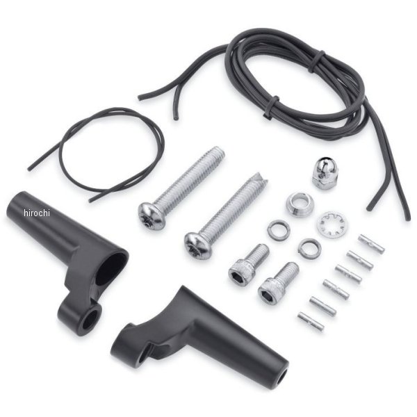 フロントウインカー・移設キット 88年以降 XL グロスブラック 68643-09