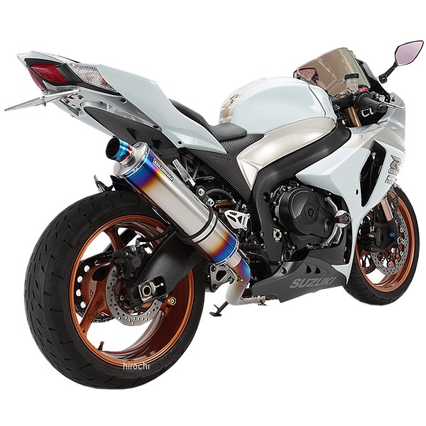 スリップオンマフラー ラウンド 09年-10年 GSX-R1000 ヒートチタン