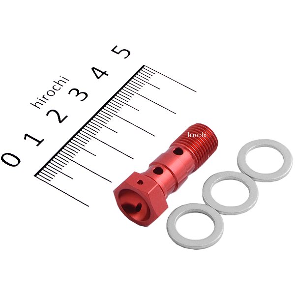 バンジョーボルト ダブル P1.00 brembo対応 赤