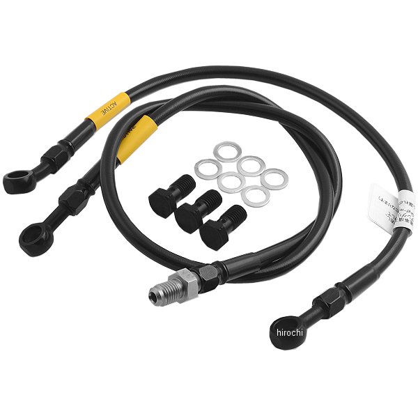 グッドリッジ ビルドアライン フロント ブレーキホースキット スタンダード 73年-75年 Z1、Z2 ステンレス/黒