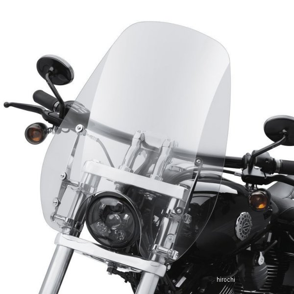 クイックリリース・コンパクト・スポーツ ウインドシールド 13年以降 FXB /FXDWG スモーク 57301-06