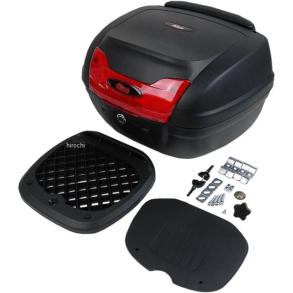 リアボックス 取っ手付き 40L 黒/赤