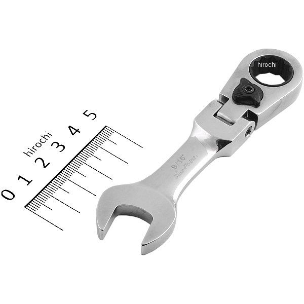 ブルーポイント 15°オフセット フレックス ヘッド スタビ ラチェット 12角 9/16インチ