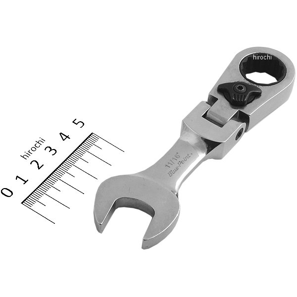 ブルーポイント 15°オフセット フレックス ヘッド スタビ ラチェット 12角 11/16インチ