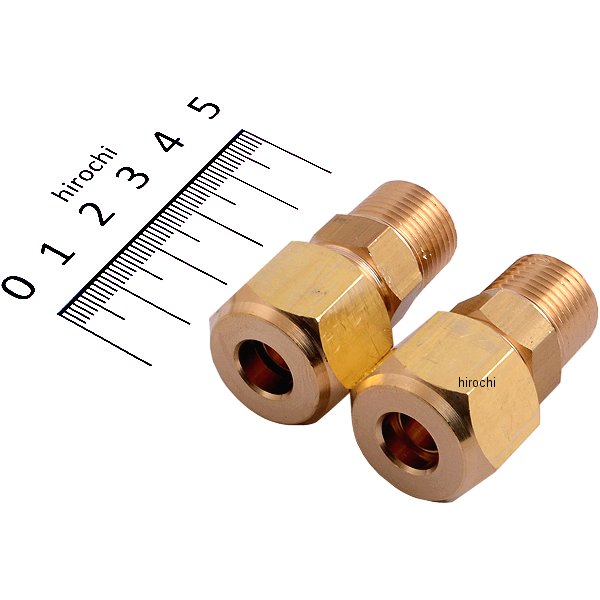 R3/8"xF3/8" フレアーハーフユニオン(2個)