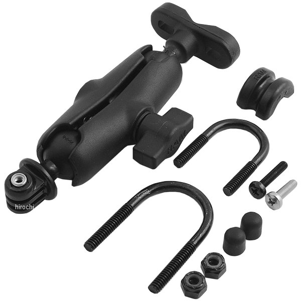 GoPro用U字マウントセット 汎用 U字クランプ φ13mm-φ31mmに対応 黒