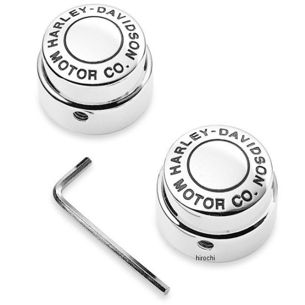 フロントアクスルナットカバー 04年-07年 FXD/FLH H-D Motor Co ロゴ 43063-04