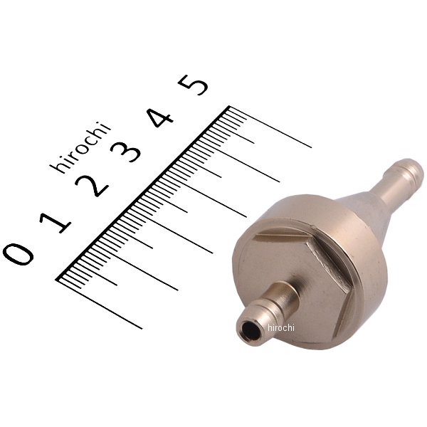 1/4インチ(6.35mm) インラインフューエルフィルター チタン