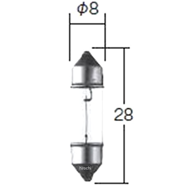 白熱バルブ T8×28 6V5W 10個入り