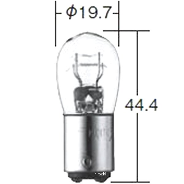 白熱バルブ B19 12V8/3.4W 10個入り
