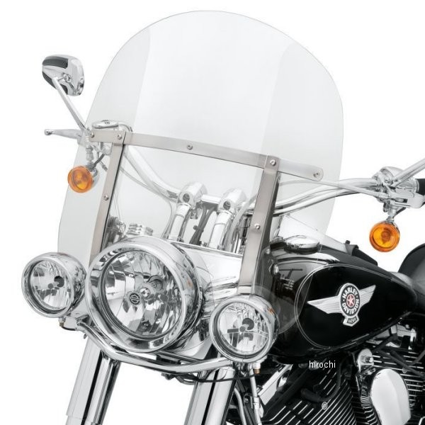 デタッチャブル・キング・ウインドシールド 00年以降 FLS クリア/ポリッシュ 457mm 57400115