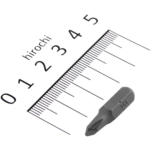 1/4インチ H プラスビット 全長25mm No.1