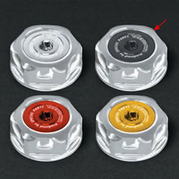 ステムナット シルバーナット 黒キャップ GROM、Z125、ZOOMER-X、CBR250R