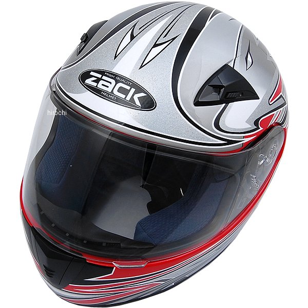 フルフェイス ZK-1 赤/シルバー キッズサイズ(54-56cm)