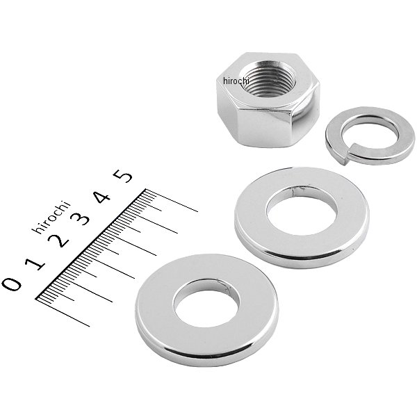 アクスル ナット ワッシャー リア 73年-84年 XL/FX クローム 3308036 7813 7038 6653