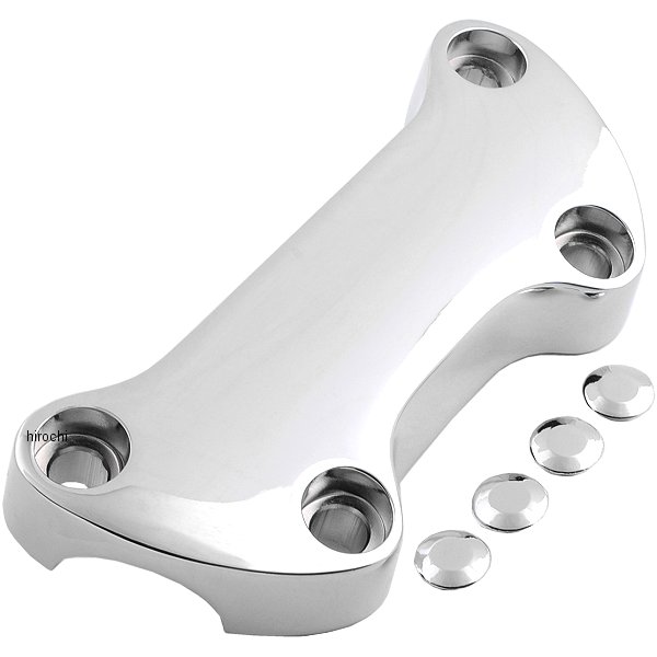 1インチ ハンドルバー トップ クラップ 73年以降 無地 スカート付 クローム