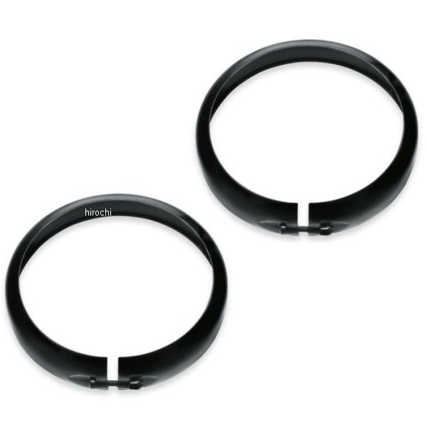 4インチ・補助ライト トリムリング 62年以降 ヘッドライトトリムリング/グロスブラック 67700117