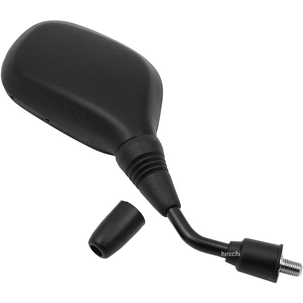 ミラー 楕円型 スーパーカブ 黒 10mm逆ネジ 右側 88210-KZV-J00