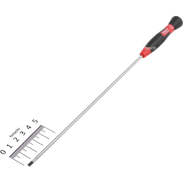 ロング 電工用ミニ フラットチップ スクリュードライバー 11-3/8インチ