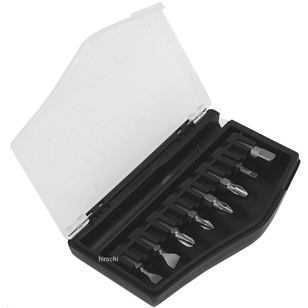 スクリュードライバー コンボ ビット 8個 セット ブラック