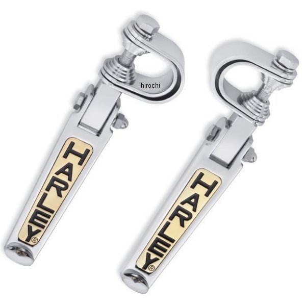 エンジンガードマウントフットペグ HARLEYロゴ 49102-86T