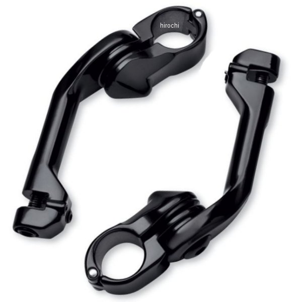 エンジンガード ペグ取付金具 5インチ(127mm) ロング グロスブラック 50500167