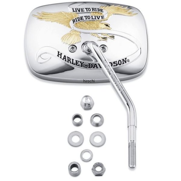 ミラー ワンピース・ショートステム Live to Ride 右 ゴールド 91864-90T