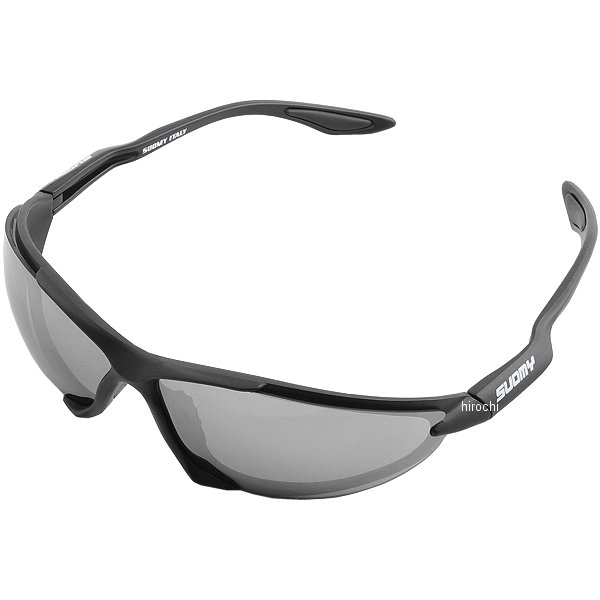 サングラス マットブラック フリーサイズ ブラウンシルバーミラーレンズ