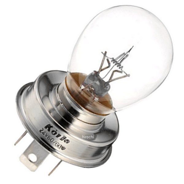 白熱バルブ B35 24V60/60W ツバ付 1個入り