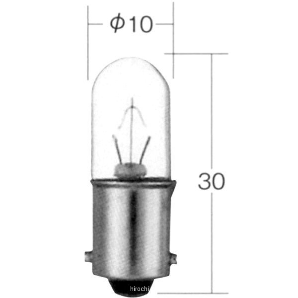 白熱バルブ T10 30V3W 10個入り