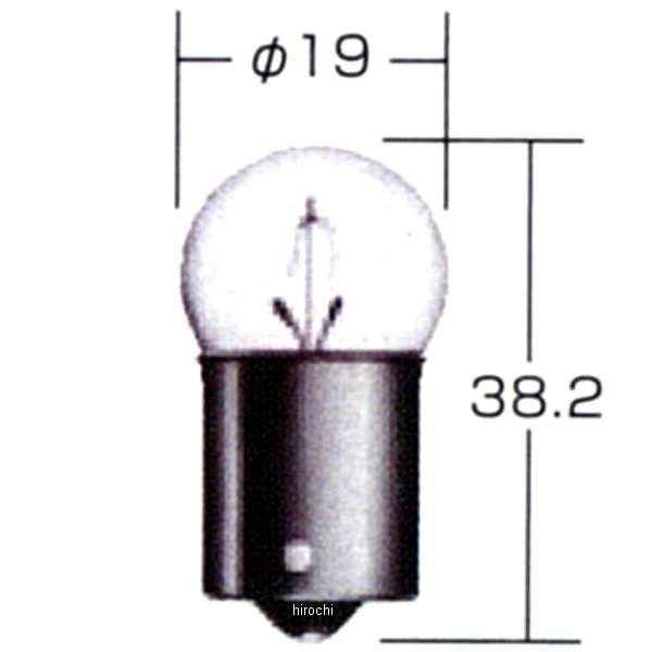 白熱バルブ G18 24V12W 耐振 10個入り