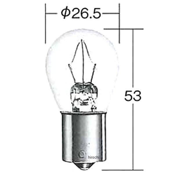 白熱バルブ S25 24V25W 10個入り