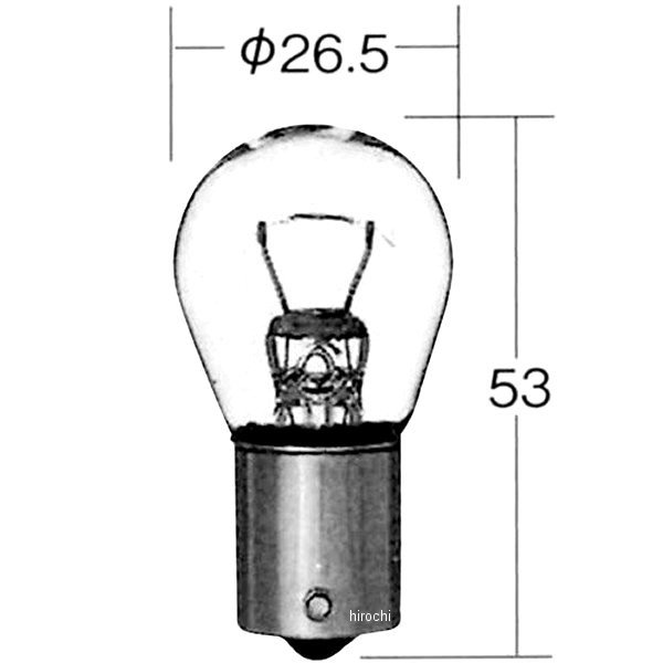 白熱バルブ S25 24V35W S25 黄 長寿命 10個入り