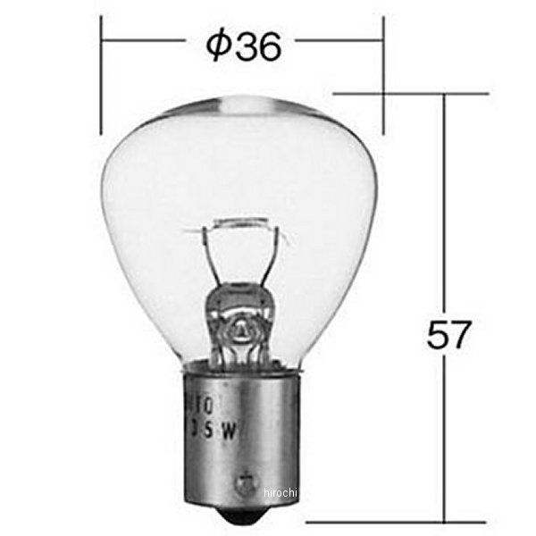 回転灯用白熱バルブ RP35 24V60W 10個入り