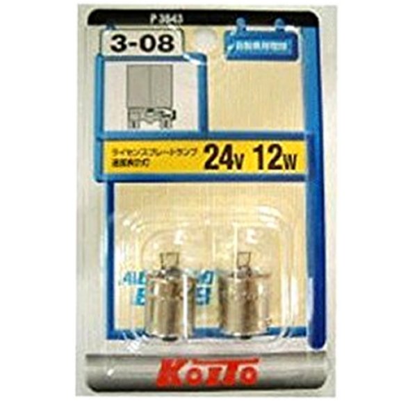 白熱バルブ G18 24V12W 2個入り