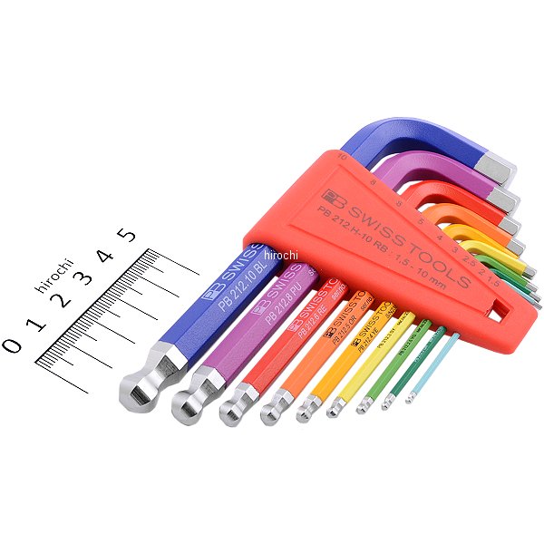 スイスツールズ  Swiss Tools ボール付レインボーレンチセット (ミリ)