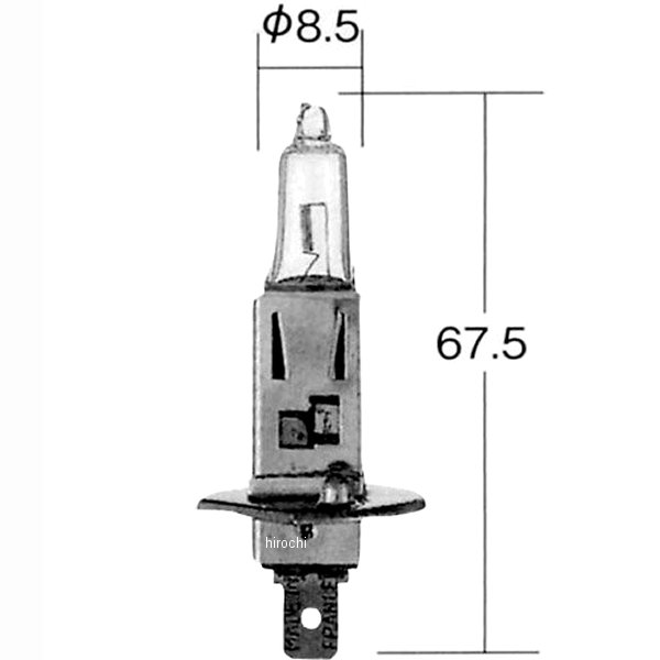 ハロゲンバルブ H1 12V55W 1個入り