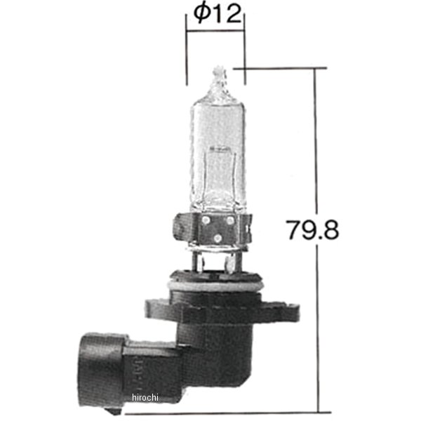 ハロゲンバルブ 9006J 12V55W 1個入り