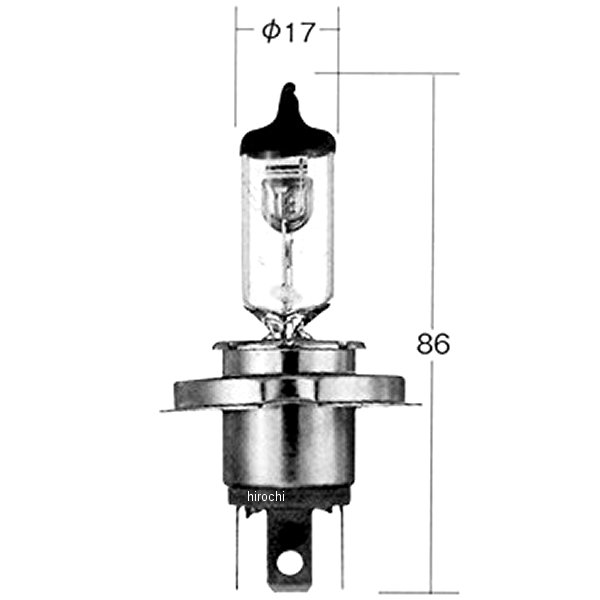 ハロゲンバルブ HS1 12V35/35W 1個入り