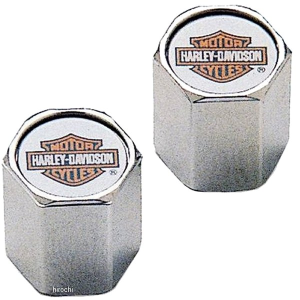 クローム・ABSバルブステムキャップ バー＆シールドロゴ 2個入り 41144-97